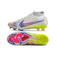 Nike Zoom Mercurial Superfly 9 Rainbow Elite FG - White/Blue/Yellow