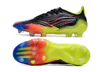 Adidas Copa Sense.1 Al Rihla FG - Black/Bright Cyan/Yellow