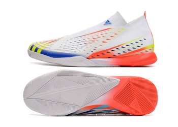 Adidas Predator Edge.1 Al Rihla IC - White/Solar Yellow/Blue