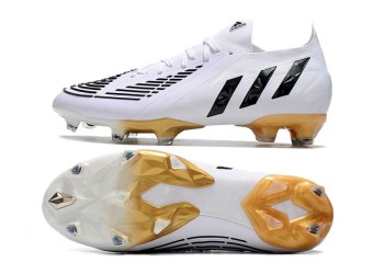 Adidas Predator Edge.1 Al Hilm Low FG - White/Black/Metallic Gold