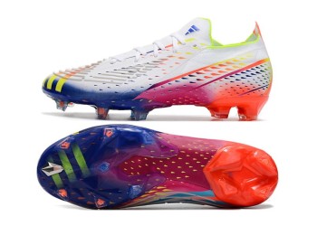 Adidas Predator Edge.1 Al Rihla Low FG - White/Solar Yellow/Blue