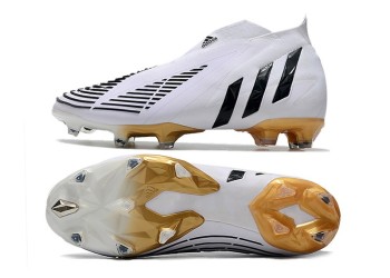 Adidas Predator Edge+ Al Hilm FG - White/Black/Metallic Gold