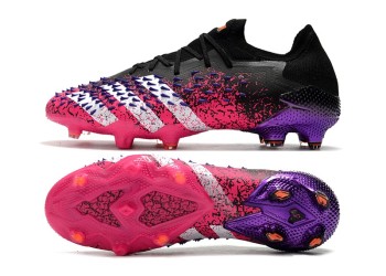 Adidas Predator Freak.1 Demonskin Low FG - Black/Shock Pink