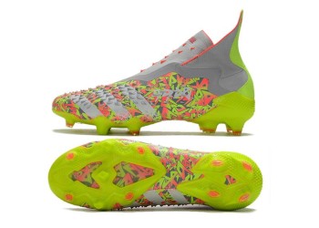 Adidas Predator Freak+ Numbers Up FG - Grey/White/Solar Yellow