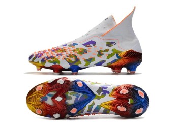 Adidas Predator Freak+ Paul Pogba FG - White/Black/Orange