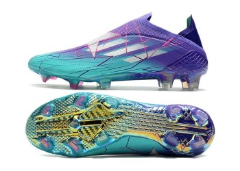 Adidas X SpeedFlow+ Champions Code FG - Purple/Silver/Sky Blue