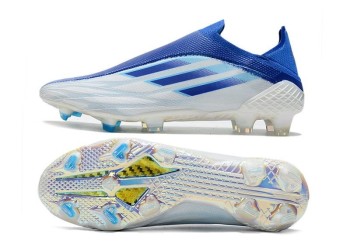 Adidas X SpeedFlow+ Diamond Edge FG - White/Blue