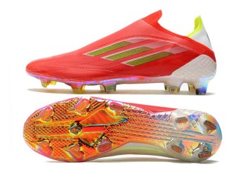 Adidas X SpeedFlow+ Meteorite FG - Red/Gold
