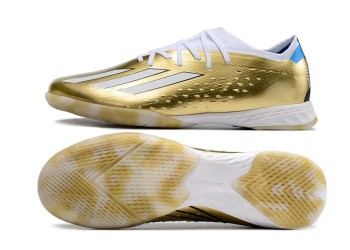 Adidas X Speedportal Messi.1 Leyenda IC - Gold Metallic/White/Pulse Blue