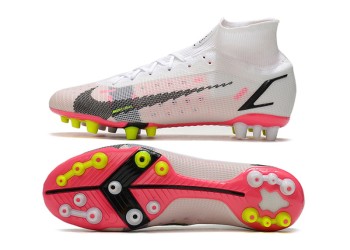 Nike Mercurial Superfly 8 Rawdacious Elite AG - White/Black/Bright Crimson/Pink Blast