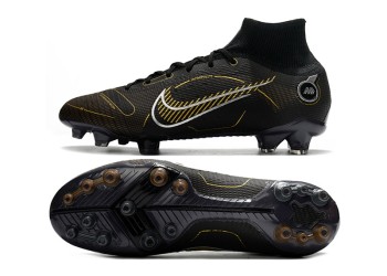 Nike Mercurial Superfly 8 Shadow Elite AG - Black/Metallic Gold/Metallic Silver