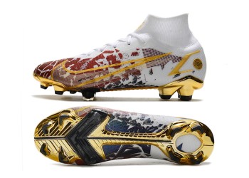 Nike Mercurial Superfly 8 CR100 Elite FG - Gold/White/Mulitcolor