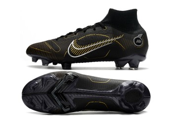 Nike Mercurial Superfly 8 Shadow Elite FG - Black/Metallic Gold/Metallic Silver