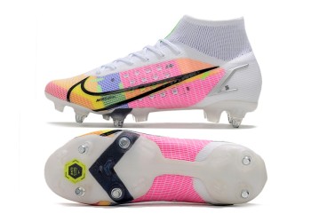 Nike Mercurial Superfly 8 DragonFly Elite SG - White/Metallic Silver/Dark Raisin