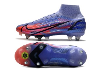Nike Mercurial Superfly 8 Kylian Mbappe Flames Elite SG - Purple/Red/Black