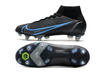 Nike Mercurial Superfly 8 Renew Elite SG - Black/Iron Grey