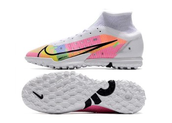 Nike Mercurial Superfly 8 DragonFly Elite TF - White/Metallic Silver/Dark Raisin