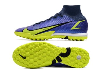 Nike Mercurial Superfly 8 Recharge Elite TF - Blue Void/Volt/Black