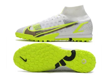 Nike Mercurial Superfly 8 Safari Elite TF - White/Black/Metallic Silver/Volt