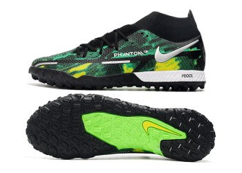 Nike Phantom GT 2 Shockwave DF Pro TF - Black/Metallic Platinum/Green Strike