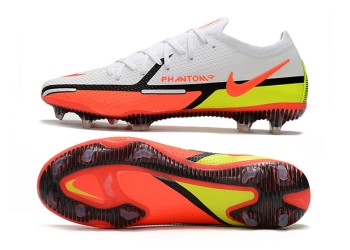 Nike Phantom GT 2 Motivation Low-Cut Elite FG - White/Bright Crimson/Volt/Black