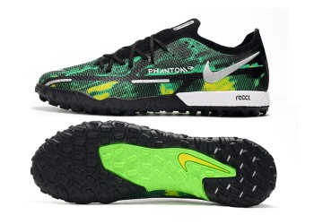 Nike Phantom GT 2 Shockwave Low-Cut Pro TF - Black/Metallic Platinum/Green Strike