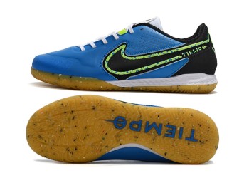 Nike React Tiempo Legend 9 Pro IC - Blue/Black/Neon Yellow