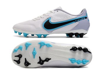 Nike Tiempo Legend 9 Blast Academy AG - White/Black/Baltic Blue/Pink Blast