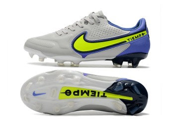 Nike Tiempo Legend 9 Recharge Elite FG - Grey Fog/Volt/Sapphire