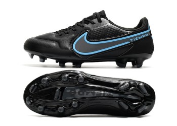 Nike Tiempo Legend 9 Renew Elite FG - Black/Blue