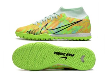 Nike Zoom Mercurial Superfly 9 Bonded Academy IC - Barely Green/Orange/Blackened Blue