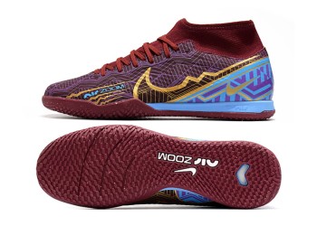 Nike Zoom Mercurial Superfly 9 KM Academy IC - Purple/Vivid Gold/Blue