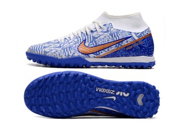 Nike Zoom Mercurial Superfly 9 CR7 Academy TF - White/Metallic Copper/Concord
