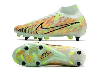 Nike Zoom Mercurial Superfly 9 Bonded Elite SG Player - Barely Green/Orange/Blackened Blue