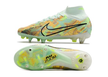 Nike Zoom Mercurial Superfly 9 Bonded Elite SG-PRO Anti-Clog - Barely Green/Orange/Blackened Blue