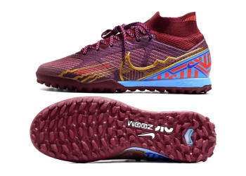 Nike Zoom Mercurial Superfly 9 KM Elite TF - Purple/Vivid Gold/Blue