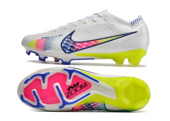 Nike Zoom Mercurial Vapor 15 Rainbow Elite FG - White/Blue/Yellow