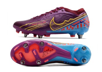 Nike Zoom Mercurial Vapor 15 KM Elite SG Player - Purple/Vivid Gold/Blue